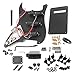 Btuty ST Style Electric Guitar Full Set DIY Accessory Kit Including Prewired Pickguard Bridge SSS Pickups and Other Accessories Black