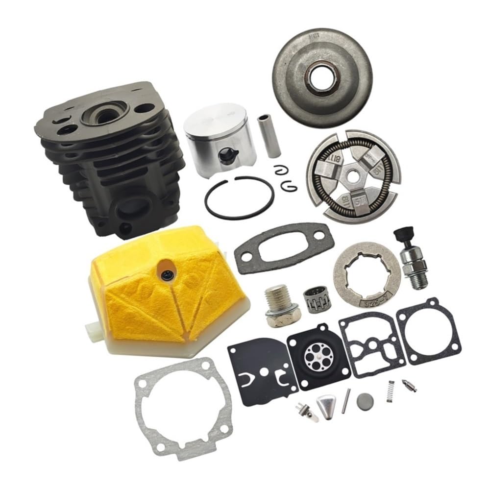 Kit cylindre piston 45 mm pour réparer une panne de moteur de tronçonneuse