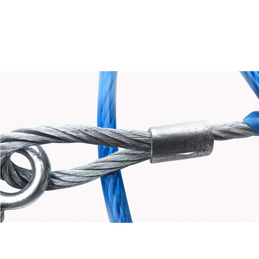 Correa de Remolque, Cuerdas de Remolque Correa de Tracción de Alambre Deo de 3 Metros, Correa de Tracción Resistente, Cuerda de Tracción de Hasta 4 Toneladas, Portátil Y Duradera, Azul