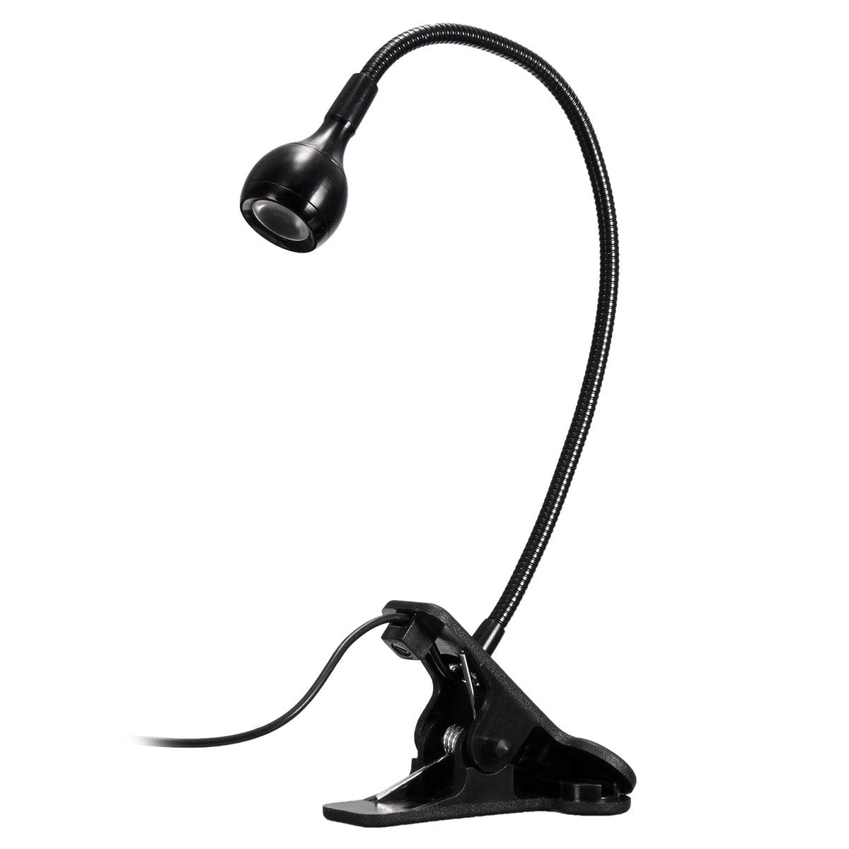 USB Flessibile Lettura LED Luce accanto a letto Scrivania Lampada da Tavolo Clip sulla Luce del Libro