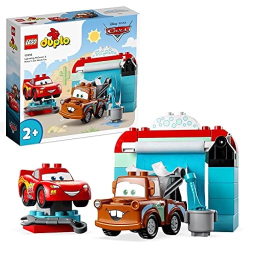 LEGO Duplo Disney y Pixar Cars Diversión en el Autolavado con Rayo Mcqueen y Mate, Personajes Película, Lavadero con 2 Coches de Juguete para Construir 10996 | Ya disponible en tu tienda friki favorita! En mundofriki.es!