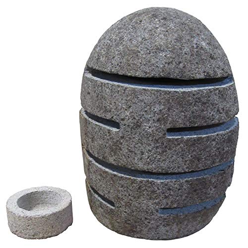 STONE art & more Steinlaterne mit Leuchtschlitzen, H 20-25 cm,...