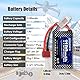 URGENEX 2S Lipo Battery 7.4v 1100mAh RC Lipo Batteries 8.14Wh 35C Li-Po Battery with Deans T Plug Fit for BEZGAR HS181/HM181, HBX 18859E Q903 16890A, XLH 1/16 Scale RC Car 1 USB Charger(1 to 2)