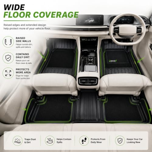 Image of EV MASTER 11D Car Floor Mats for TATA Harrier Hybrid (2026 Onwards) Complete Set | All Weather | Anti-Slip | Luxury Premium Car Mat | Full Coverage, Custom Fitted Car Foot Mats