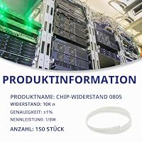 Innfeeltech 150pcs hohe Qualität SMD-Widerstand Kit 0805 1/8W 10K Ω ±1% – Ansicht 2