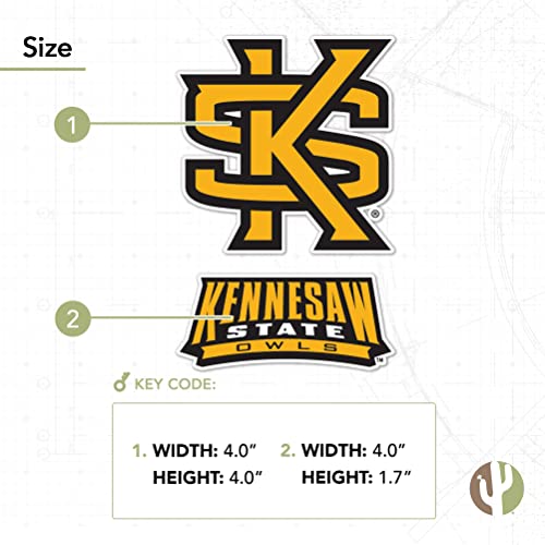 Sticker bouteille d'eau Kennesaw State University durable