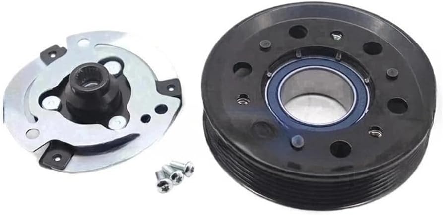 PXE16 AC Air Conditioning Compressor Clutch Pulley Compatibie for VW/TIGUAN Jetta 1.9 2.0 1K0820803S 1K0820803Q 1K0820808DX Ac Compressor Clutch Replacement