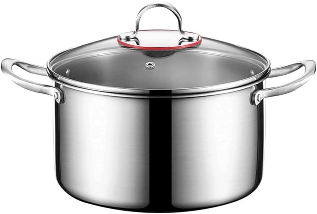304 Rvs Soeppan Multi-layer Composiet Staal Dubbele Oor Pot Huishoudelijke Noodle Pot Soep Stoofpot Kookgerei