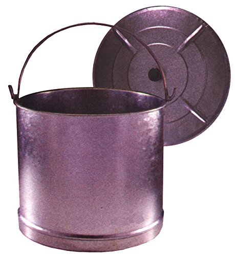 SOLER 40 CM - Cubo Recto Galvaniz C/Tapa 2As Soler 40 Cm 60 L