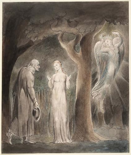 Toile Milton Comus de William Blake 60x90cm pour la décoration du salon