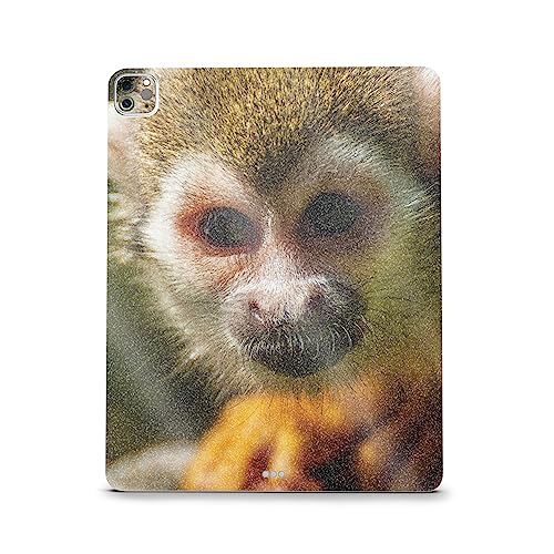 Image of MightySkins Carbon Fiber Skin Compatible With Apple iPad Pro 12.9 inch M2 6th Gen (2022) Full Wrap Kit - Squirrel Monkey | Protective Durable Textured Carbon Fiber Finish | Easy To Apply | Made in the USA