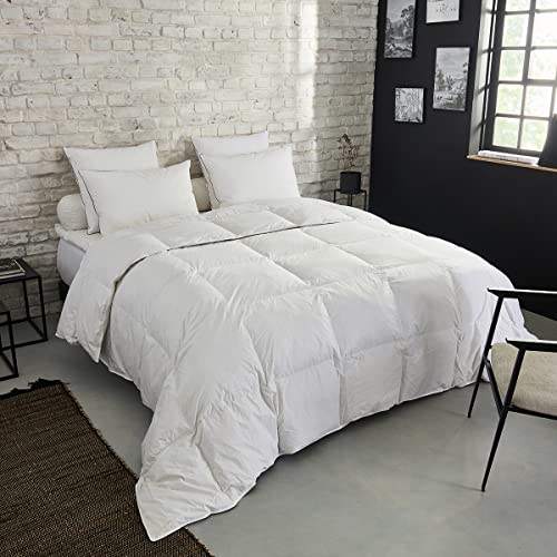 Dunlopillo - Couette Premium Naturelle Tempérée 240x260 cm - 30% Duvet Anti-Acariens Proneem -...