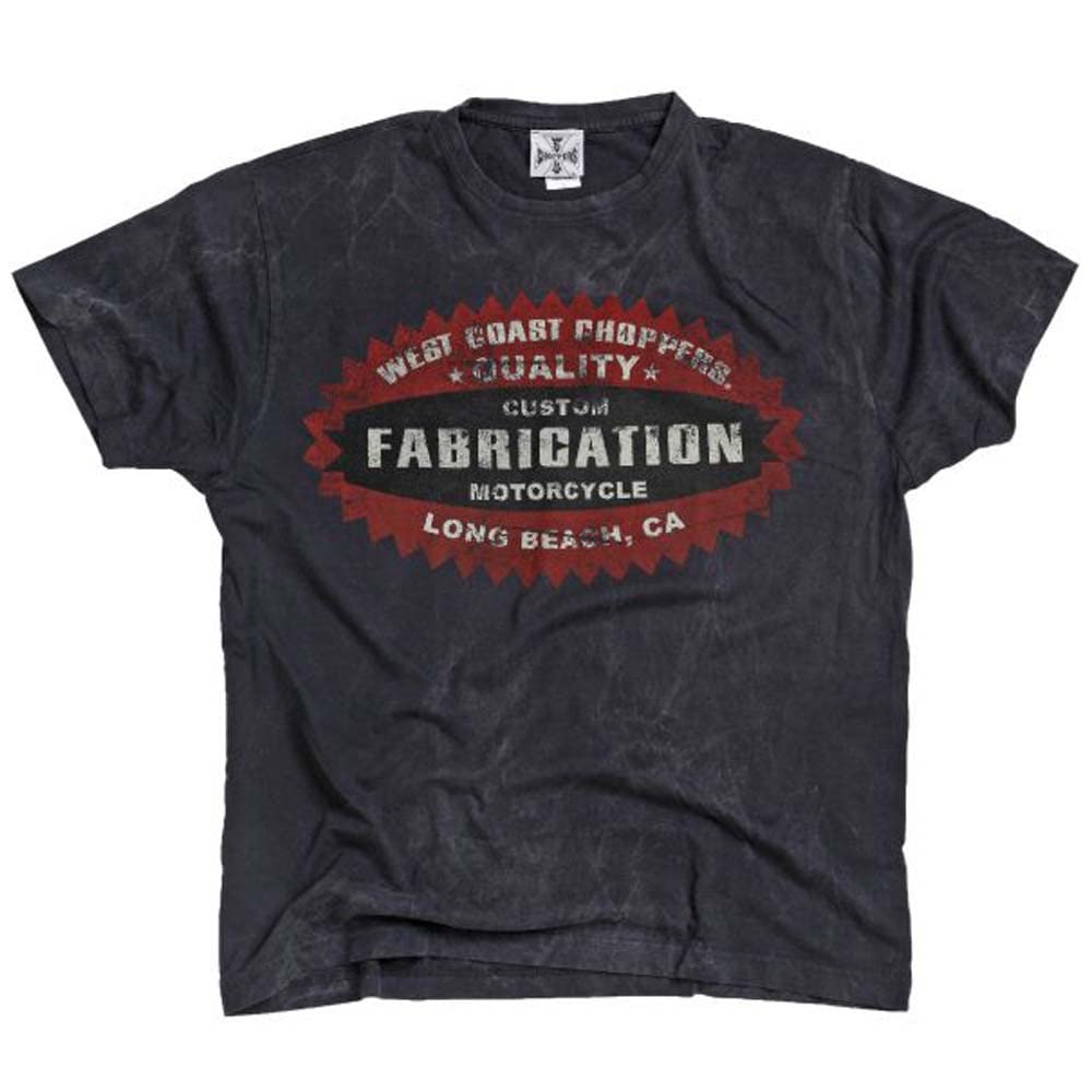 West Coast Choppers Men's Blue Wcc T-Shirt Panhead -L