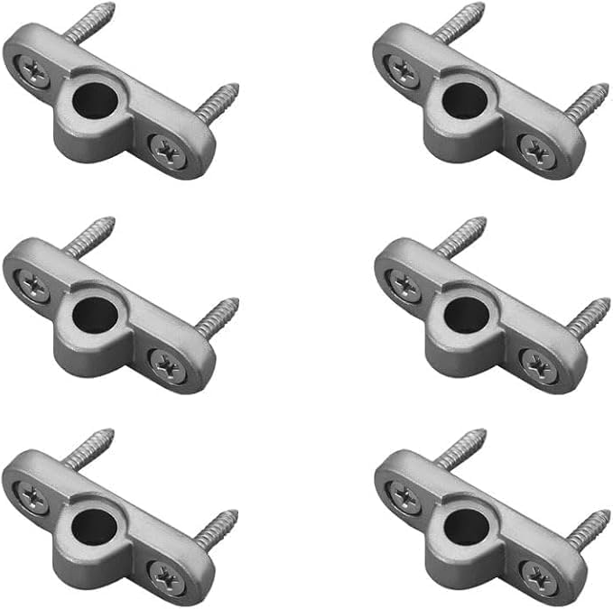HAFRILY Ojales para toldo, acero inoxidable, ojal de pared para fijación, toldo, caravana, caravana, protección para camping, 8 mm, accesorios para caravanas (6 unidades)
