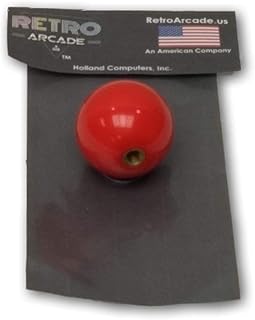 Classic Arcade Joystick Ball Top - RED, by RetroArcade.us