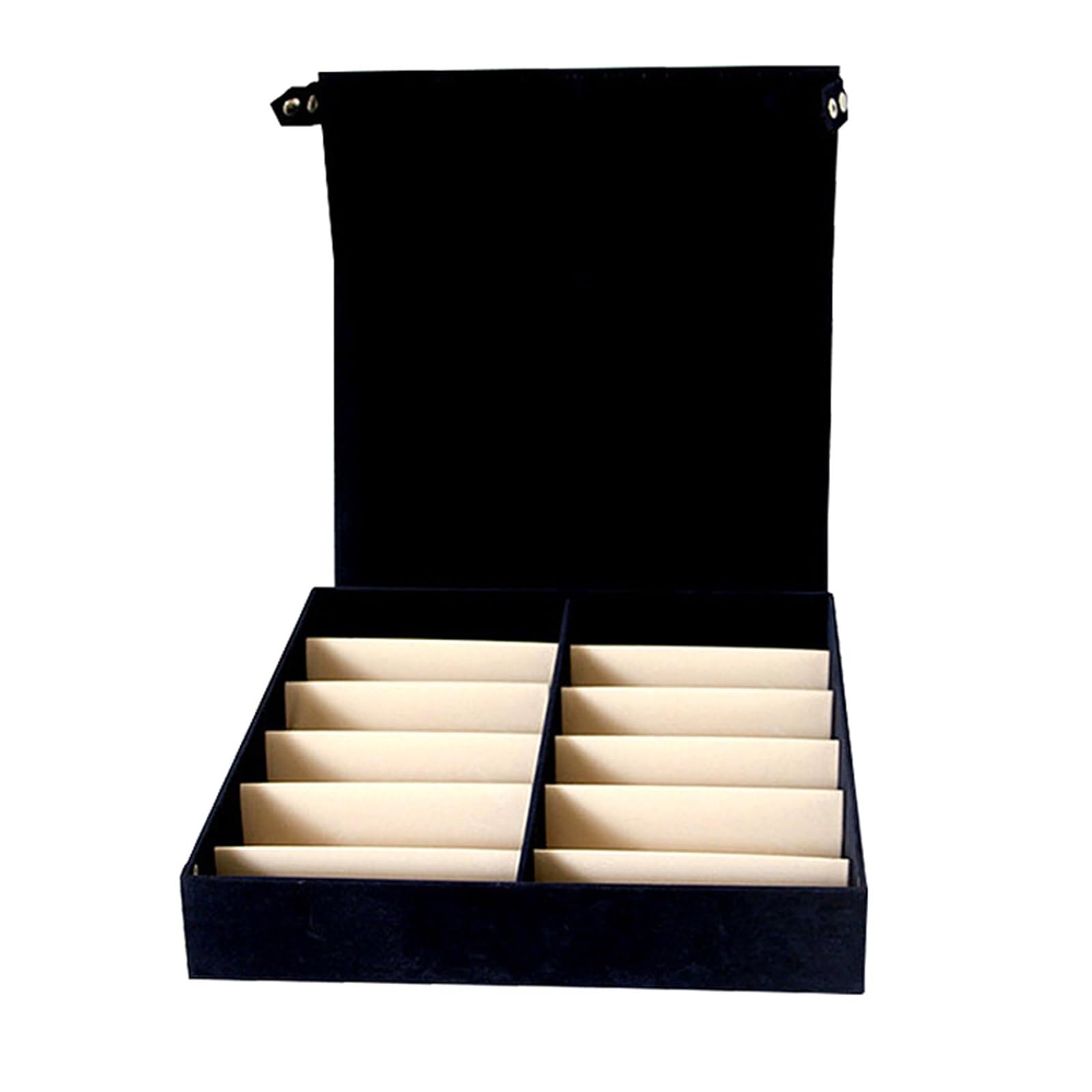 Scatola per Occhiali da Sole Vetrina for Occhiali Pieghevoli Spessi 12 Paia Scatola for Occhiali da Sole Scatola portaoggetti Organizador Rangement Cajas De Almacenamiento(Red)