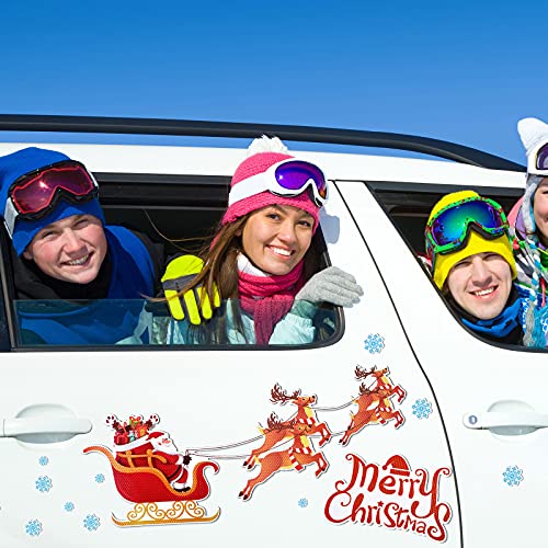 image for TOODOO 11 Pieces Christmas Garage Door Decorations for Door Magnets Sa