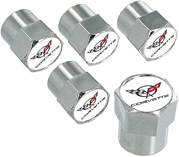 License Frame Inc. Chevrolet Chevy Corvette C5 Chrome Valve Cap Covers