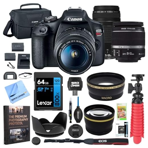 Canon EOS Rebel T7 DSLR Camera Bundle