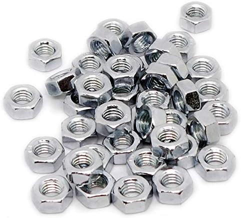 M6 (6mm) Hex Nut - Steel (Pack of 40)