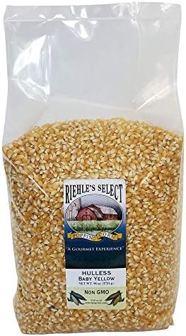 Riehle's Select Popping Corn - Hulless Baby Yellow Whole Grain Popcorn - 6lb (96oz)