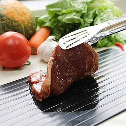 Danoib Fast Defrosting Tray Rapid Thaw Plate Magic Board for Frozen Foods, Made of Food-Safe Aluminum, Quick Thaw Defrosting Tray for Kitchen