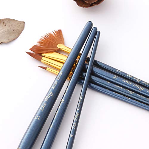 Conjunto de 15 Pincéis Sintéticos para Pintura