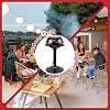 Parrilla Eléctrica CUSIMAX, Parrilla Eléctrica para Interiores/Exteriores, 1600W Portátil BBQ | con Tapa para Uso Interior y Exterior, Calor Ajustable, Parrilla con Soporte Desmontable para Comidas al Aire Libre, Reuniones BBQ, Espacios Pequeños 7