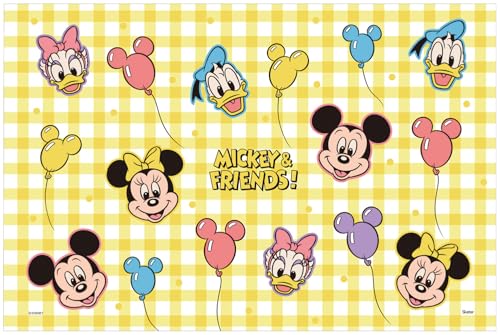 スケーター(Skater) 子供用 レジャー シート 一人用 Sサイズ 遠足 60×90cm ディズニー ミッキー＆フレンズ 風船 VS1-Aの商品画像（Amazon）