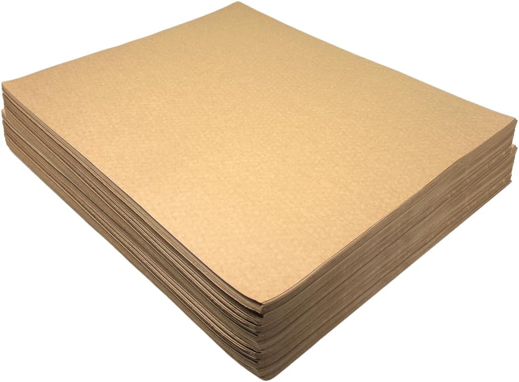 N.F. String & Son Kraft Paper Sheets - 20 x 16 in. - 50 Kraft Sheets, Kraft Paper, Heavy-Duty Brown Craft Paper Sheets for Arts and Crafts, Drawing, DIY, Packaging (50)