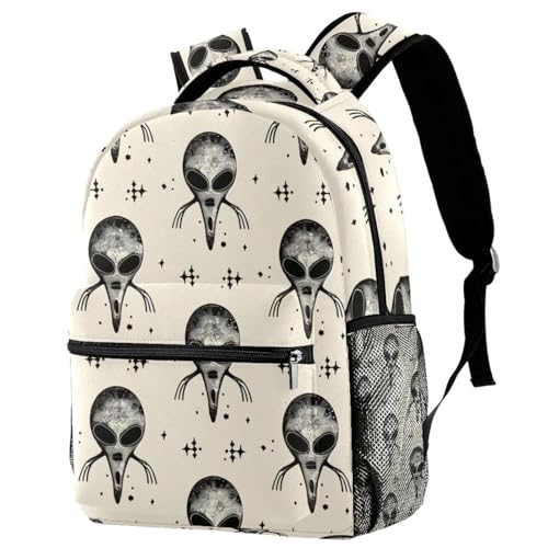 Sac à dos de voyage extraterrestre avec porte-bouteille multicolore pour enfant