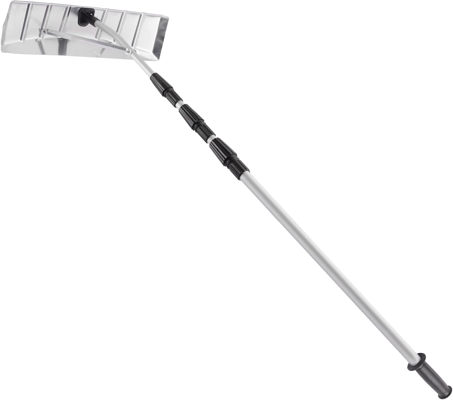 review MISRFEYU Lightweight Roof Rake Aluminum Snow Rake for Snow Removal,20ft Roof Snow Rake with Telescoping Handle & Antiskid Grab,Adjustable Length Snow Removal Tool for House & Leaves
