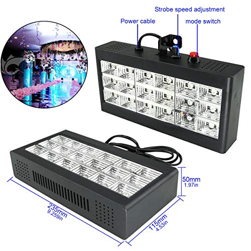 Strobe Lights, Azimom 18Led Mini Sound Activated Stage Strobe Light For Parties Supply Rgb Flash Disco Dj Stage Lighting Remote Control Speed Adjustable For Halloween Bar Wedding Party Ktv Concert #TOP3