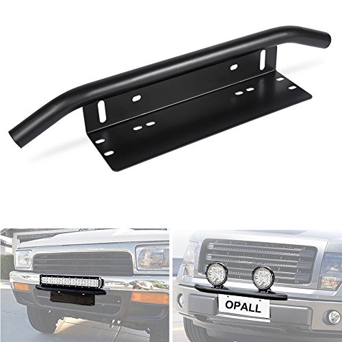 Opall Led Light Bar Mounting Bracket Front License Plate Frame Bracket License Plate Mounting Bracket Holder for Off-Road Lights LED Work Lamps Lighting Bars