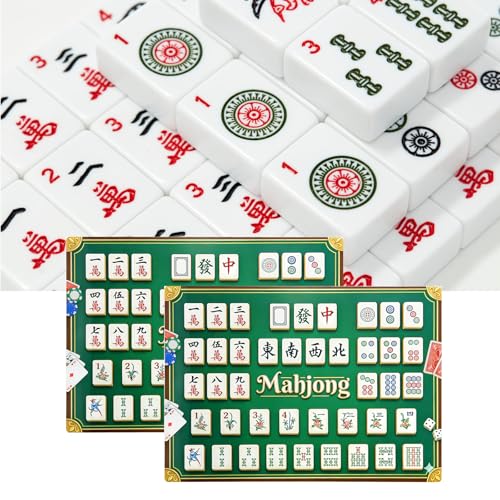 Mezcladores de Fichas de Mahjong HUIKANGSHENG Set de 2 miniatura 3