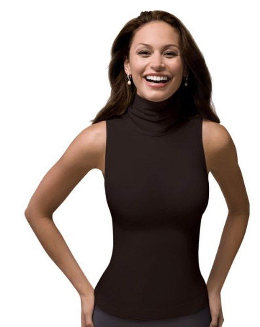 Spanx Camiseta sin Mangas con Cuello Alto para Mujer