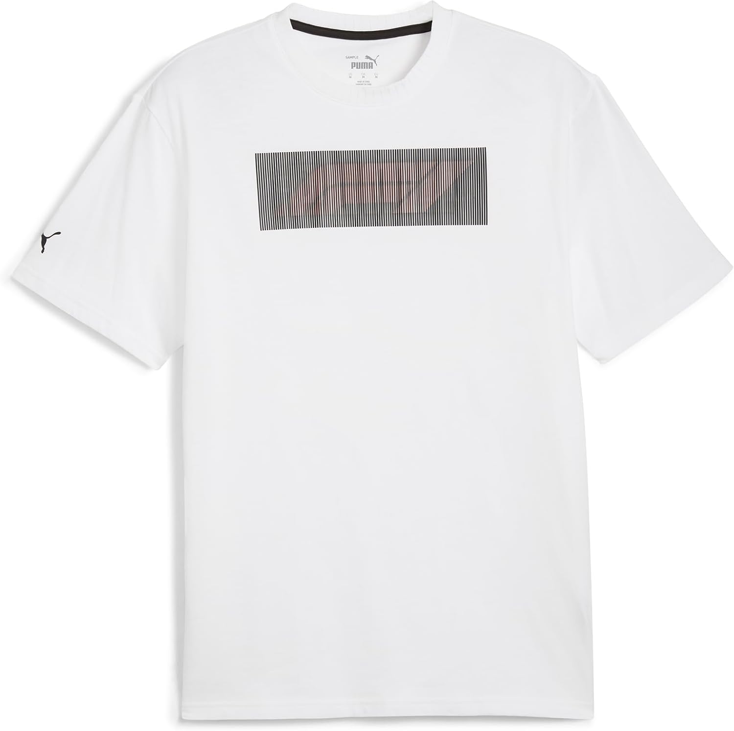 PUMA Mens F1 Graphic Logo Crew Neck Short Sleeve Casual Tops Casual - Red