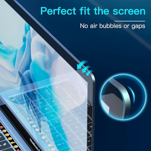 Image of Screen Guard for 2026-2022 MacBook Air 13.6 inch (Model A3449 A3240 A3113 A2681), MacBook Air Laptop with M5 M4 M3 M2 chip 13.6 inch, 9H Hardness , Bubble Free, Anti Fingerprint, Ultra HD [Not A Tempered Glass]