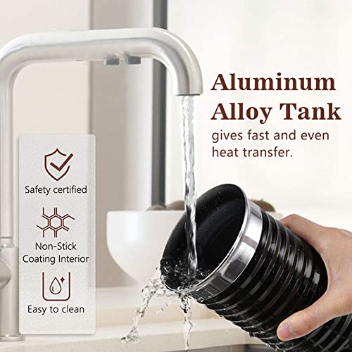 AMLILY Frotura De Leche Espuma Espumadora Fría/Caliente Cappuccino Chocolate Totalmente Automático Calentador De Leche… - Imagen 6