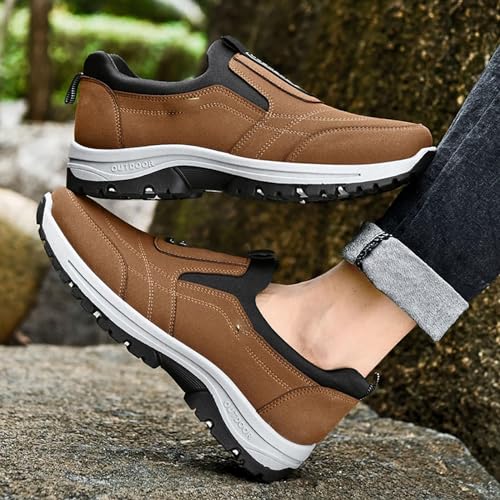Teresad Shoes Men, Men's Comfortable Waterproof Orthopedic Walking Shoes2