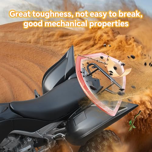 Image of Rear Fender Flares for Yamaha Raptor 700 700R 2013-2025 Accessories, Black Front Mud Flaps Mud Guards Extension for Raptor 700