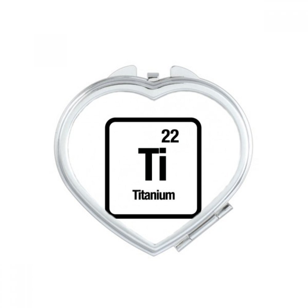 Miroir de poche titane Ti compact et portable pour retouches maquillage