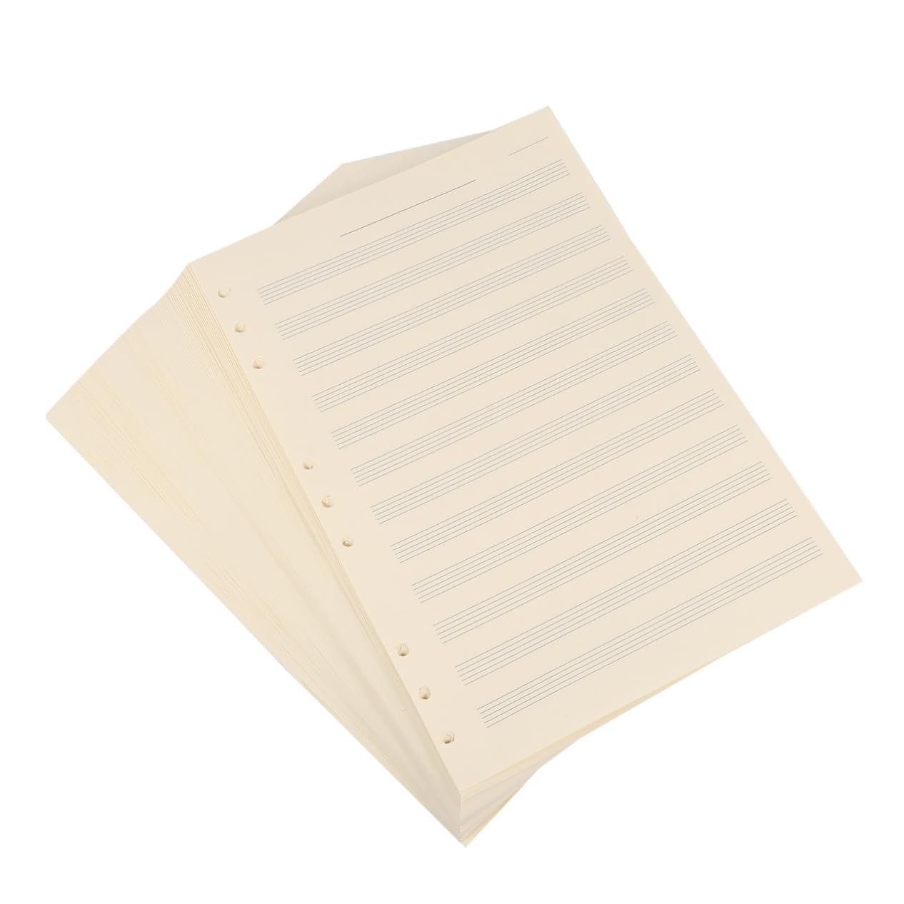 Feuilles Recharge Rangs 100 pour Partitions de Musicales Cahier 12