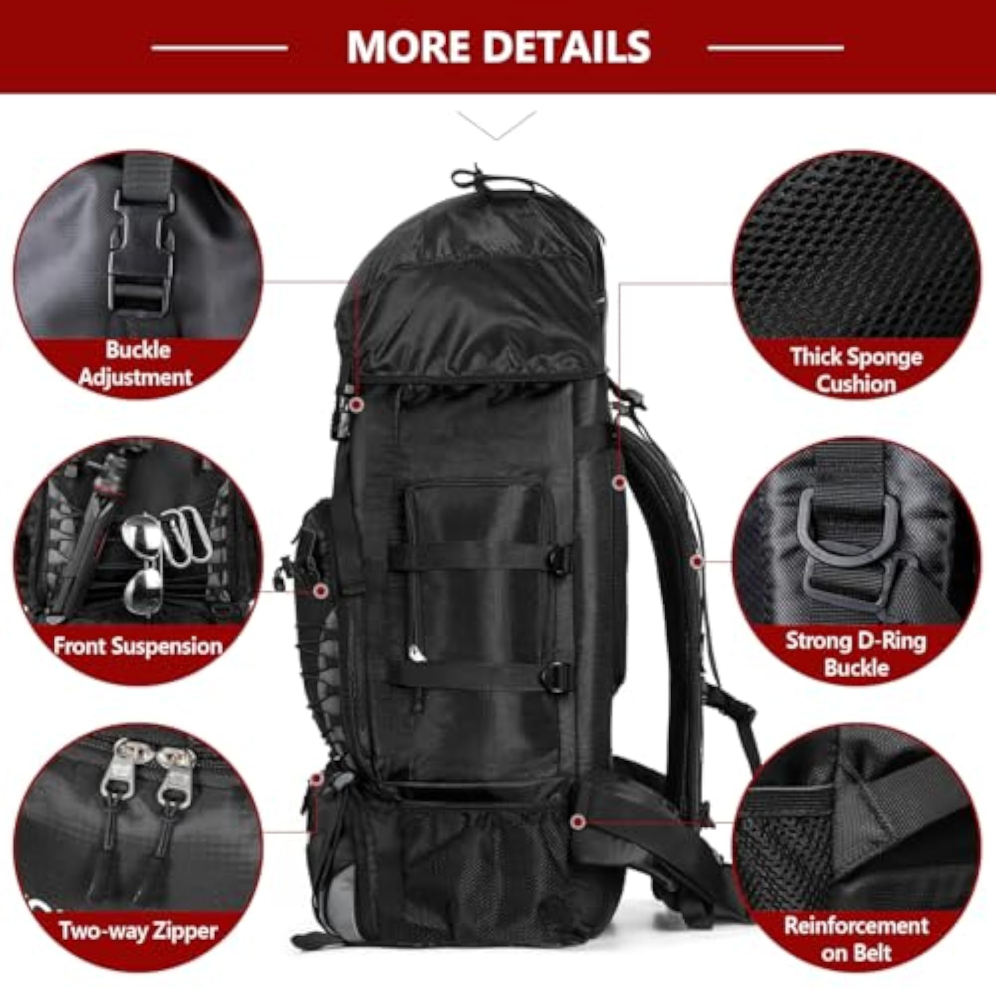90L Camping Hiking Backpack