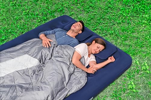 Bestway Doppelluftbett mit externer Handpumpe 203 x 152 x 22 cm