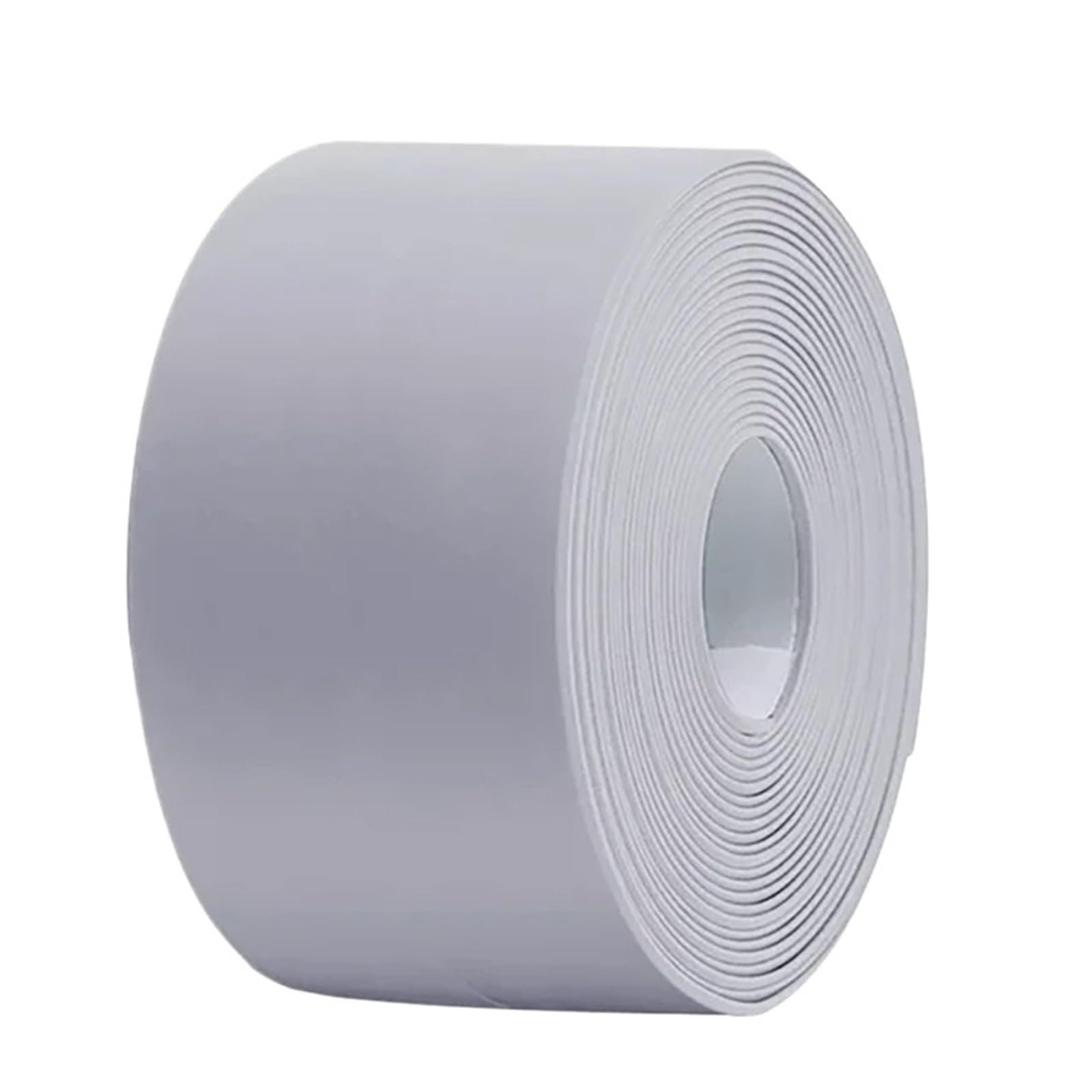 Cinta impermeable autoadhesiva de PVC gris de 12.8M para sellar juntas de fregadero y ducha