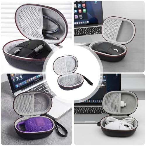Image of ZORBESGame Mouse Bag for LogitechMX Master4 3S /3 2S Logitech G102 /G304 /GM320 /G502 Hero /Razer DeathAdder V2 X JBL Clip5 4, EVA Waterproof Travel Case Mesh Pocket, Organizer Case Bag with Handstrap