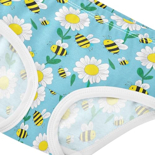 Cartoon White Daisies Toddler Underwear Floral 2t Cotton Panties for Girl Animal Underpants Briefs4