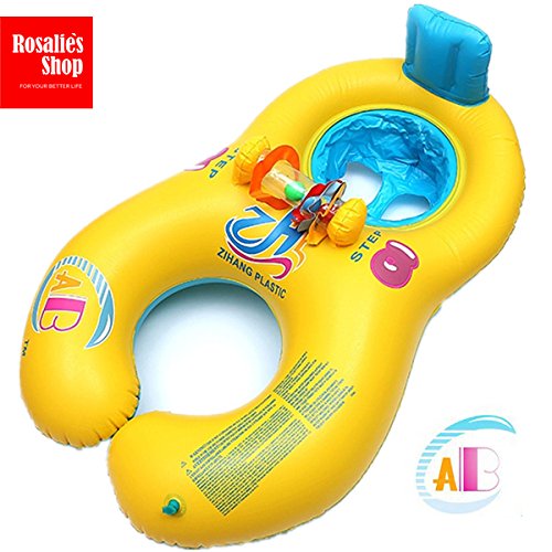 ABC Baby swimming ring Mother and child float ring double cycle life buoy Kids Seat