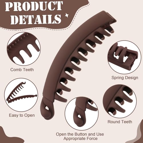 ProSuites 8PCS Pinzas para el cabello Banana para mujer miniatura 4